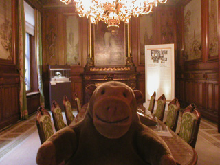 Mr Monkey in the shareholder's annual general meeting office