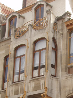 Detail of the upper floor of Horta's house