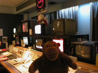 Mr Monkey in the graphics suite