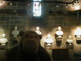 Mr Monkey in the Hall of Heroes