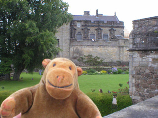 Mr Monkey looking at the Palace from the Outer Defences