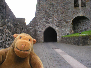 Mr Monkey outside the North Gate