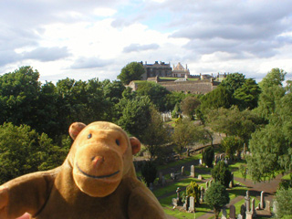 Mr Monkey looking towards Stirling Castle