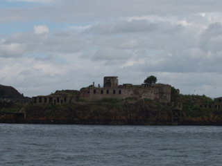 Fortifications on Inchgarvie Island