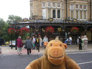 Mr Monkey across the road from Bettys