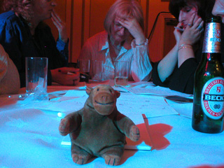Mr Monkey with part of his quiz team