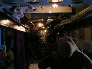 Mr Monkey in the torpedo room of the U3