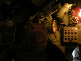 Mr Monkey examining the controls of the U3