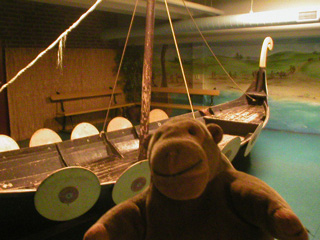 Mr Monkey with Viking ship