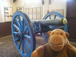 Mr Monkey with a blue cannon from 1795