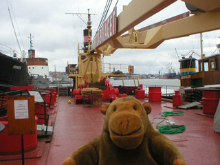 Mr Monkey aboard the Fardig