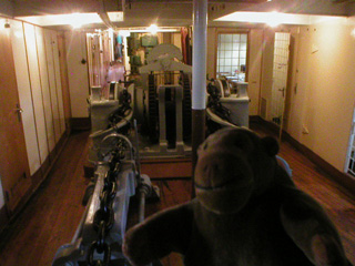 Mr Monkey below decks on the lightship