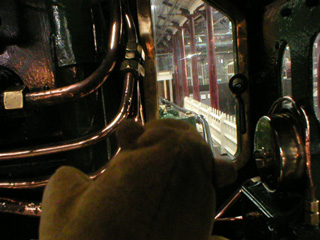 Mr Monkey at the controls of King George V