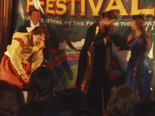 The Western Players taking part in Richard the Third