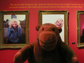Mr Monkey with some pictures of Debbie Harry in 2003