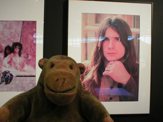 Mr Monkey with a 1974 picture of Ozzy Osborne