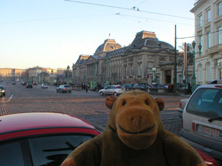 Mr Monkey across the road from the Royal Palace