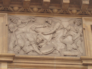 A panel of the Booths Gin frieze