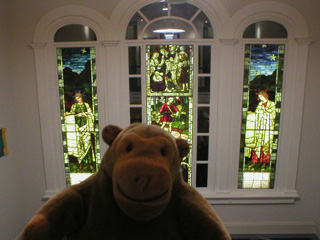 Mr Monkey on the stairs of South Shields museum