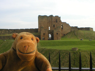 Mr Monkey passing Tynemouth Castle