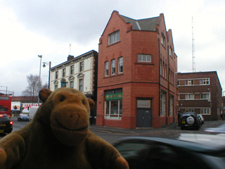 Mr Monkey across the road from the International 3 gallery