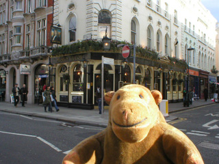 Mr Monkey across the road from the Museum Tavern