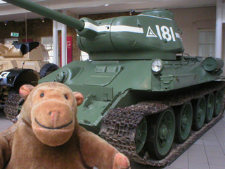 Mr Monkey with a T-34 tank