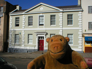 Mr Monkey outside the Marx Memorial Library