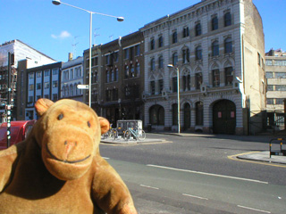 Mr Monkey looking at the site of Hick's Hall
