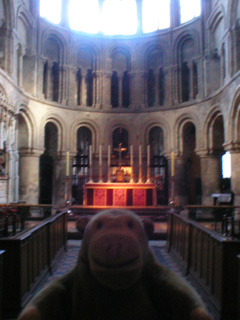 Mr Monkey in the quire of St Bartholomew the Great