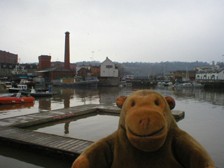 Mr Monkey looking towards the Underfall Boatyard