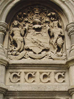 Carvings at the base of Cabot Tower
