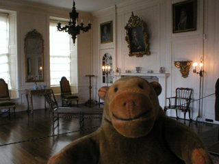 Mr Monkey in the reception room