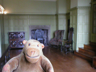 Mr Monkey in the parlour of the Red Lodge