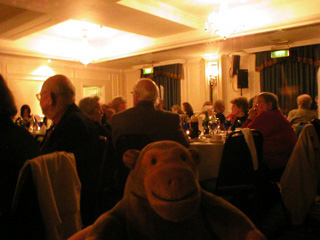 Mr Monkey at the Gala Dinner