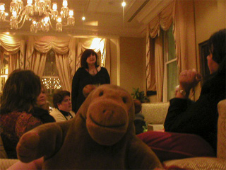 Mr Monkey with his friends in the drawing room