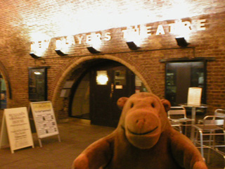 Mr Monkey outside the New Players Theatre