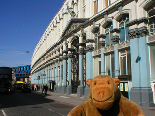 Mr Monkey outside the Hop Exchange in the Southwark