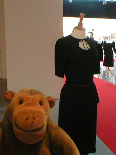 Mr Monkey with a 1940's dress