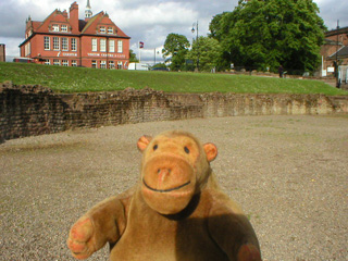 Mr Monkey in the amphitheatre