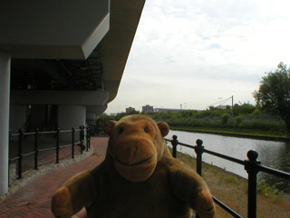 Mr Monkey underneath Pomona tramstop