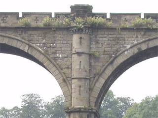 Part of the railway viaduct over the Nidd at Knaresborough