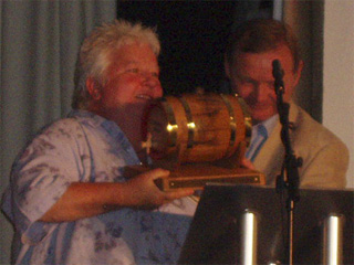 Val McDermid with her prize