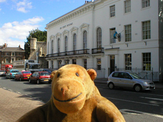 Mr Monkey looking at the De Grey rooms