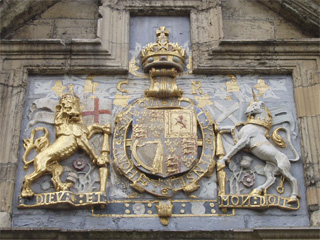 Charles II's arms on the King's Manor