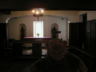 Mr Monkey in the shrine of Margaret Clitherow