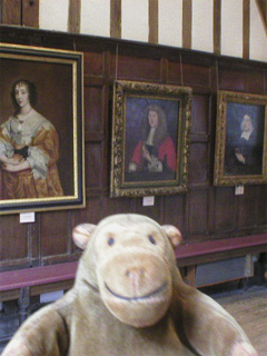 Mr Monkey at pictures in the Great Hall