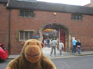 Mr Monkey outside the Stoneyard