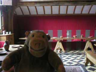 Mr Monkey in the great hall