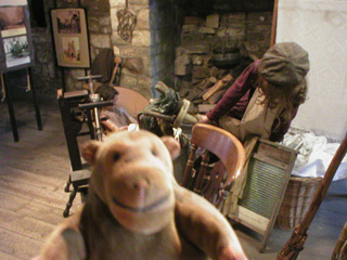 Mr Monkey in the Micklegate Bar museum